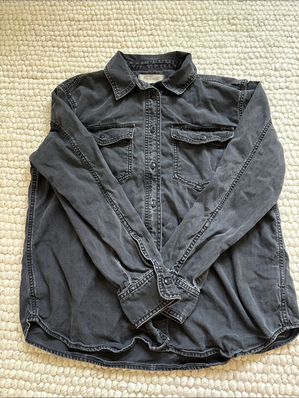 Madewell Denim Western Button up Shirt